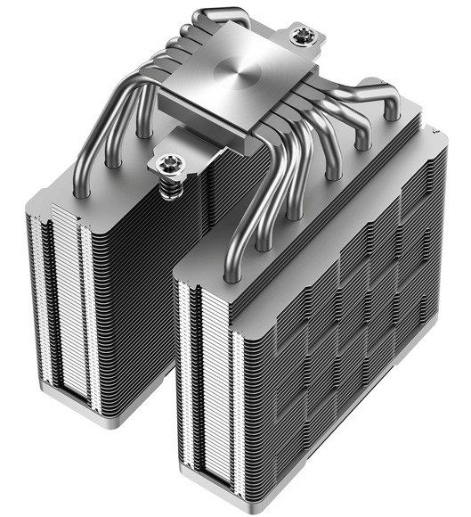 Chladič CPU DeepCool AK620 bílý Detail obrázku chladiče.
