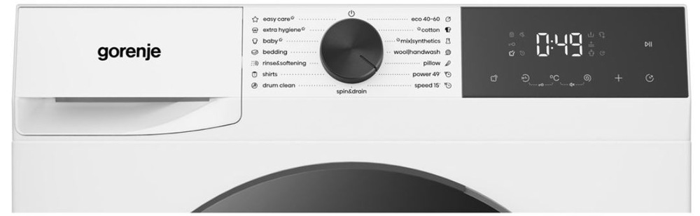 Pračka Gorenje G200 WG2PS72A12 bílá Pračka Gorenje WG2PS72A12 a detail displeje a ovládání