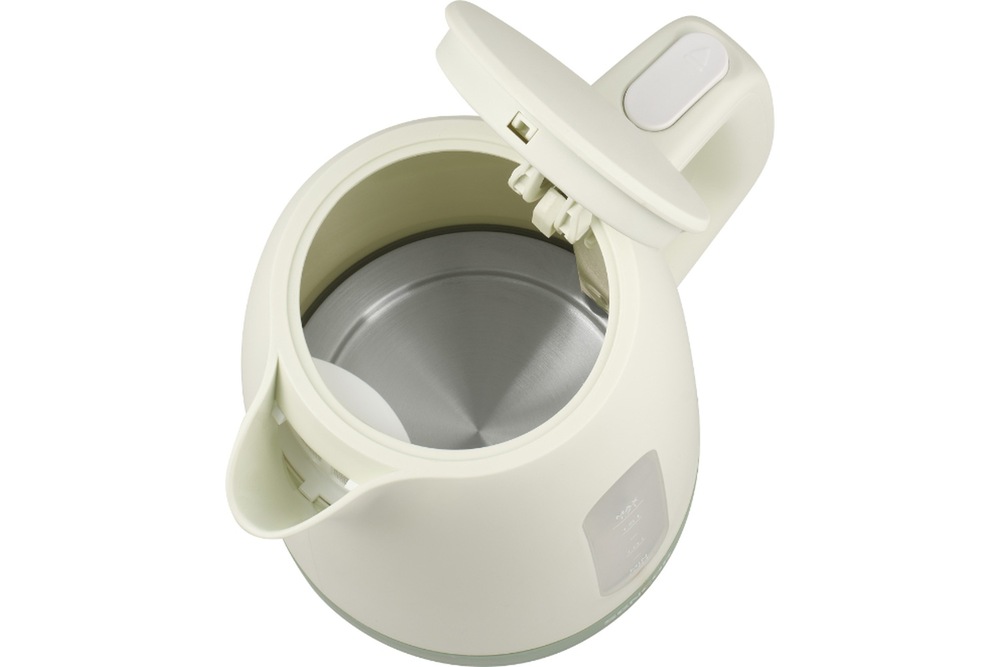 Rychlovarná konvice Sencor SWK 1732GR 1,7 l zelená/béžová Pohled do konvice Sencor SWK 1732GR na nerezové dno