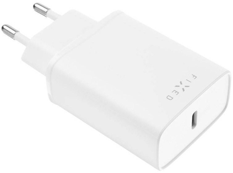 Nabíječka do sítě FIXED USB-C PD, 25W bílá