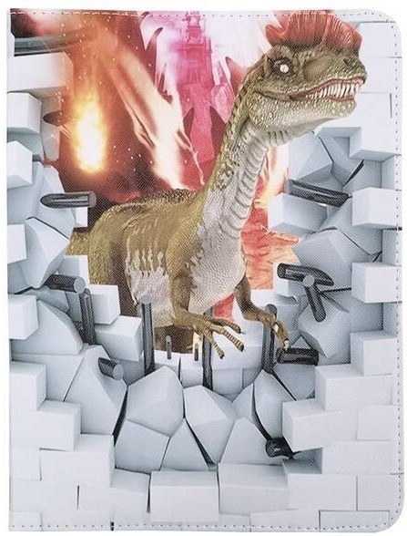 Pouzdro na tablet flipové GreenGo Dinosaur na tablet 9-10"