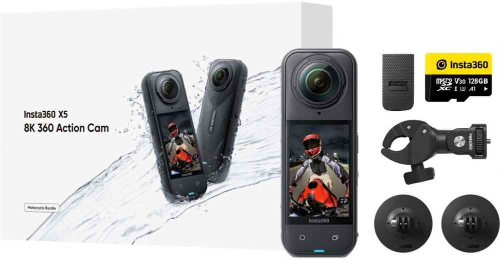 Outdoorová kamera Insta360 X5 Motocyklový balíček černá Insta360 X5 Motocyklový balíček