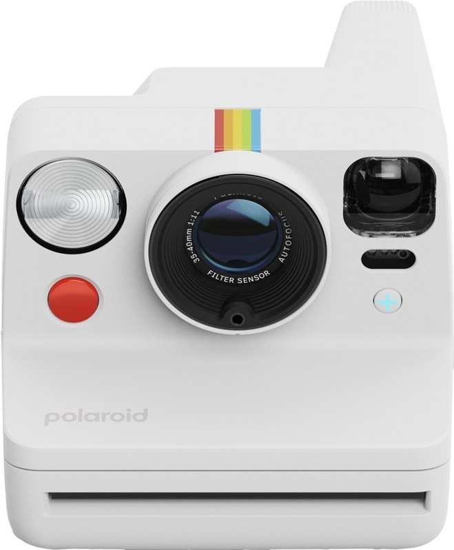 Instantní fotoaparát Polaroid Now+ Gen 3, bílá barva