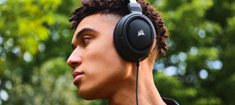 Headset Corsair HS35 černý/červený