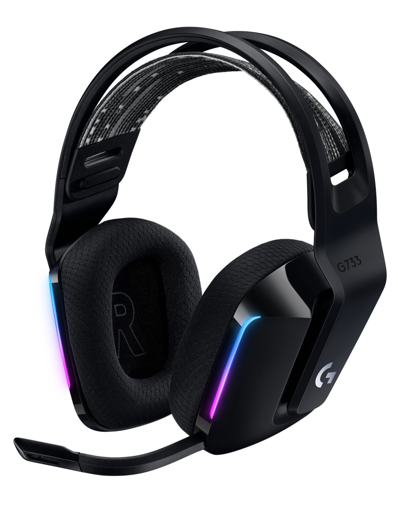 Headset Logitech Gaming G733 Lightspeed Wireless RGB černý