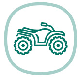 Čtyřkolka LAMAX eFalcon ATV50M tyrkysová