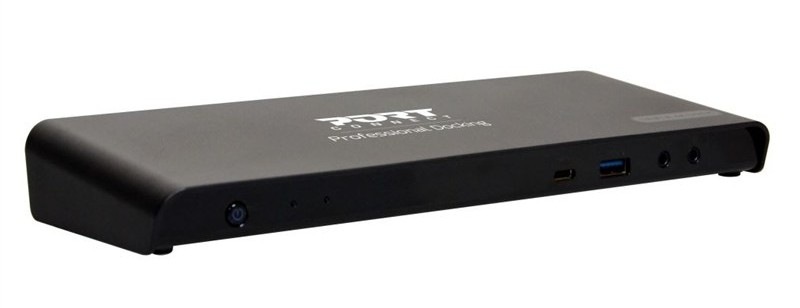 Dokovací stanice PORT CONNECT 11v1, 3x 4K USB-C + USB 3.0 černá