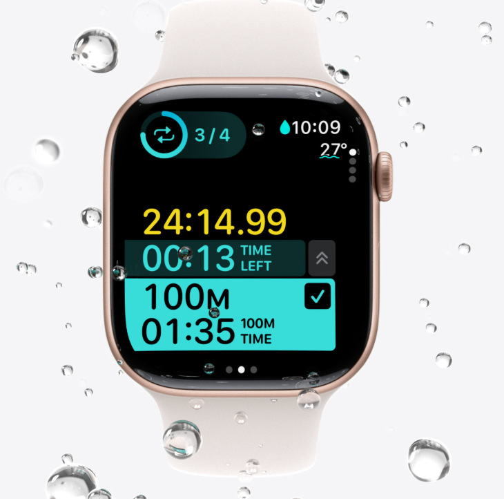 Chytré hodinky Apple Watch Series 11 GPS 46mm růžově zlatý hliník - světle ruměný sportovní řemínek - M/L Chytré hodinky Apple Watch Series 11 GPS 46mm růžově zlatý hliník - světle ruměný sportovní řemínek - M/L