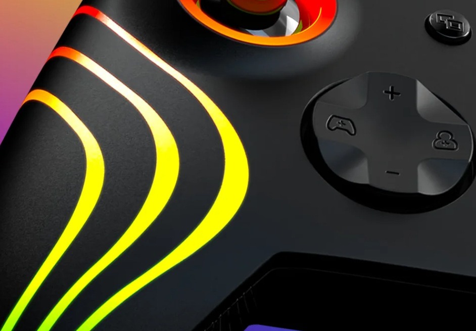 Gamepad Turtle Beach Afterglow Wave RGB - XBOX Series X/S, XBOX One, PC modrý