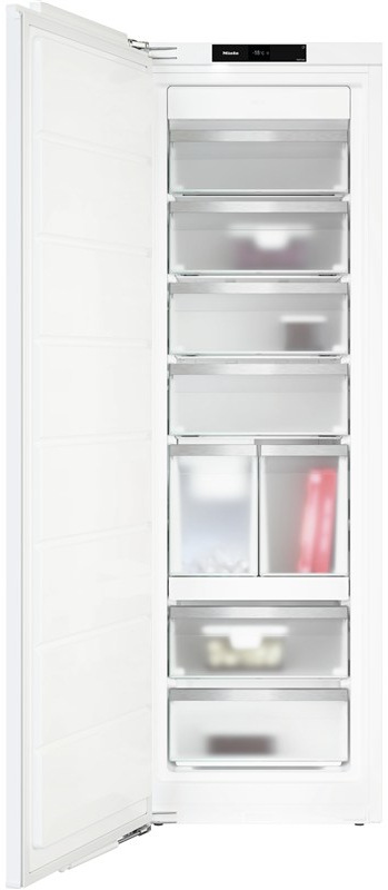 NoFrost vestavná mraznička Miele FNS 7774 D, bílá barva