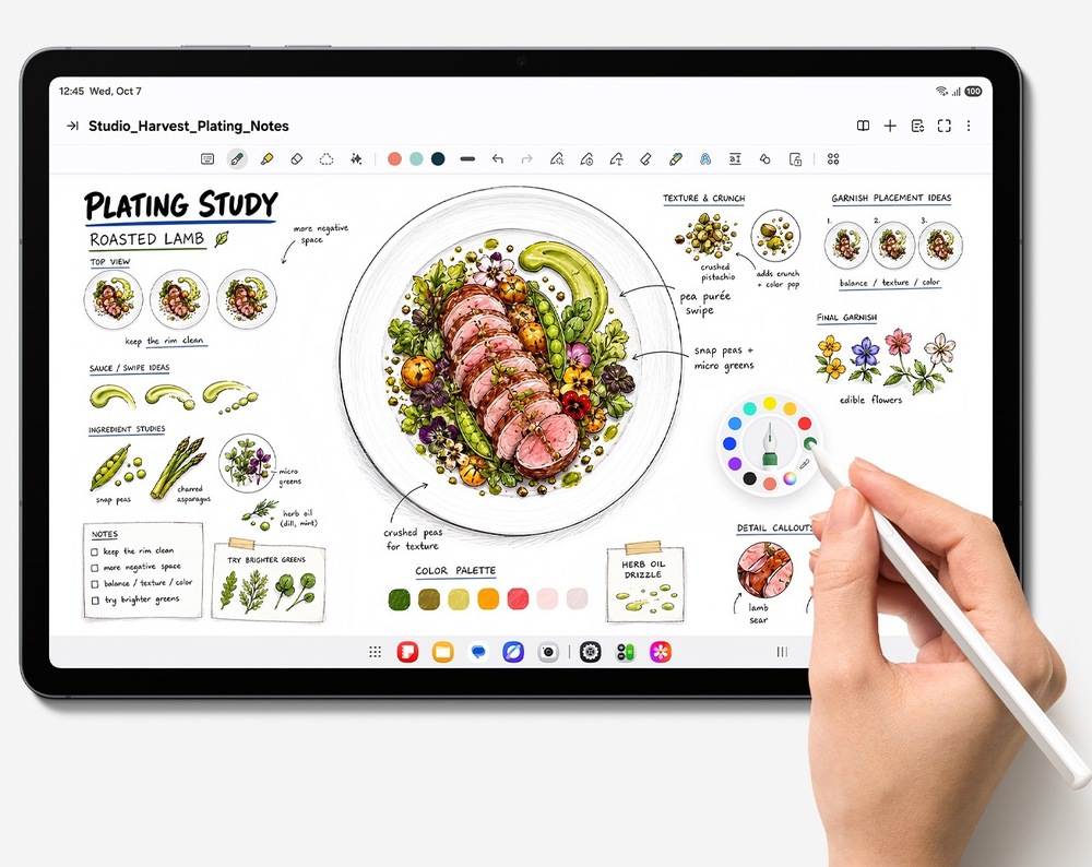 Dotykový tablet Samsung Galaxy Tab S12+ 12 GB / 256 GB + dotykové pero stříbrný Samsung Galaxy Tab S12+ je dodáván včetně S Pen