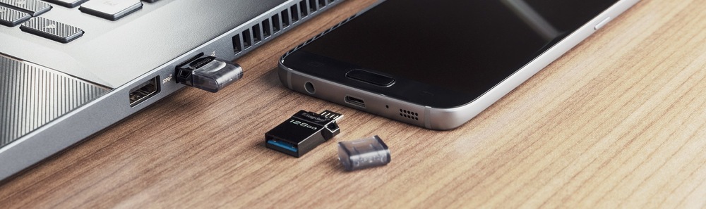 USB Flash Kingston DataTraveler microDuo3 Gen2 32GB černý