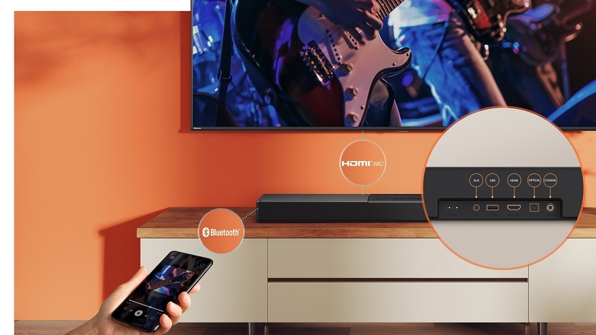 Soundbar Hisense HS2000 černý Soundbar Hisense HS2000, černý, vícero připojení