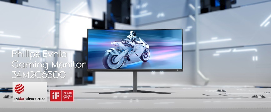Herní monitor Philips Evnia 34M2C6500/00 šedý Philips Evnia Curved Gaming Monitor 34M2C6500/00, 34