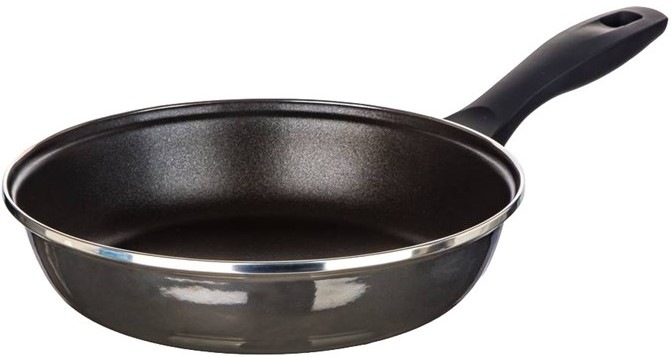 Pánev smaltovaná METALLIC Black 24 cm, s nepřilnavým povrchem