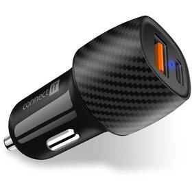 Adaptér do auta Connect IT InCarz QC 3.0, USB, USB-C PD (CCC-3030-CA) carbon