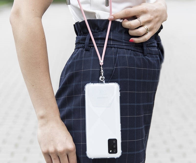 Popruh na krk CPA na telefon, univerzální černý