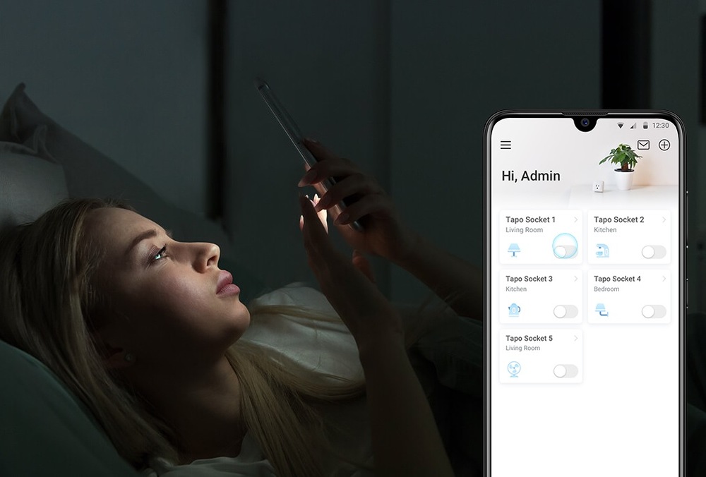 Chytrá zásuvka TP-Link Tapo P100, 4ks bílá Chytrá zásuvka TP-Link Tapo P100, 4ks bílá