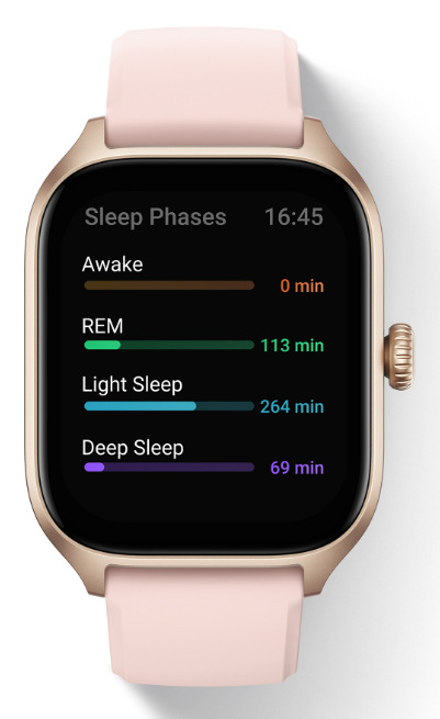 Chytré hodinky Amazfit GTS 4 - Autumn Brown