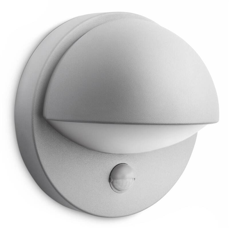 Nástěnné svítidlo Philips June, 1xE27, senzor pohybu šedé