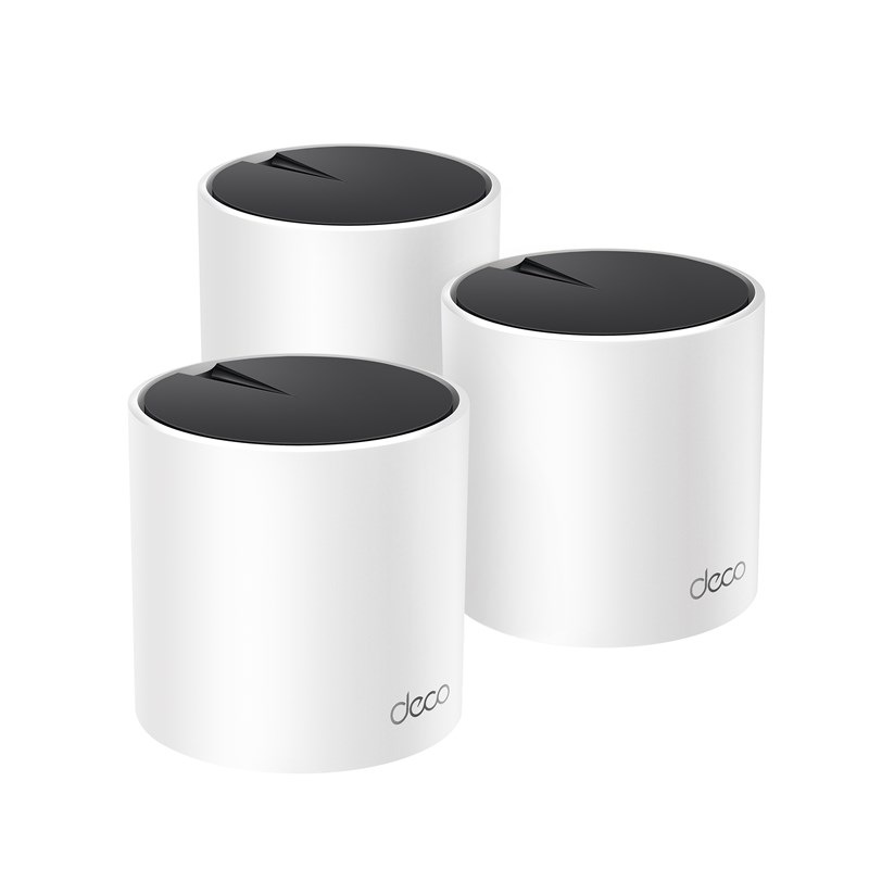 Komplexní Wi-Fi systém TP-Link Deco X55, WiFi6 AX3000 Ai-Driven (3 ks) bílý