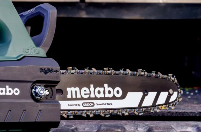 25cm lišta Oregon SpeedCut Nano s pilovým řetězem na pile Metabo MS 18 LTX BL 25