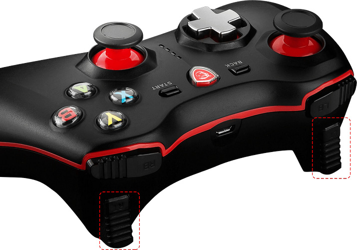 Gamepad MSI Force GC30, bezdrátový, pro PC, PS3, Android černý Gamepad MSI Force GC30, bezdrátový, pro PC, PS3, Android černý