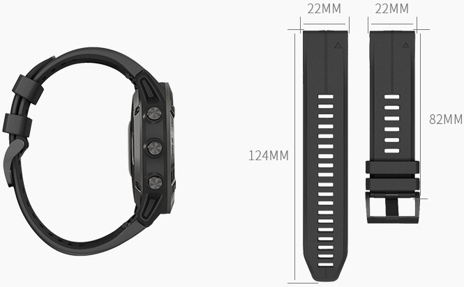 Řemínek RhinoTech pro Garmin QuickFit sportovní silikonový 22mm bílý