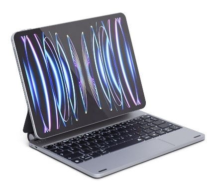 Pouzdro na tablet s klávesnicí Epico na Apple iPad 10.9" (2022)/11" (2025) CZ šedé