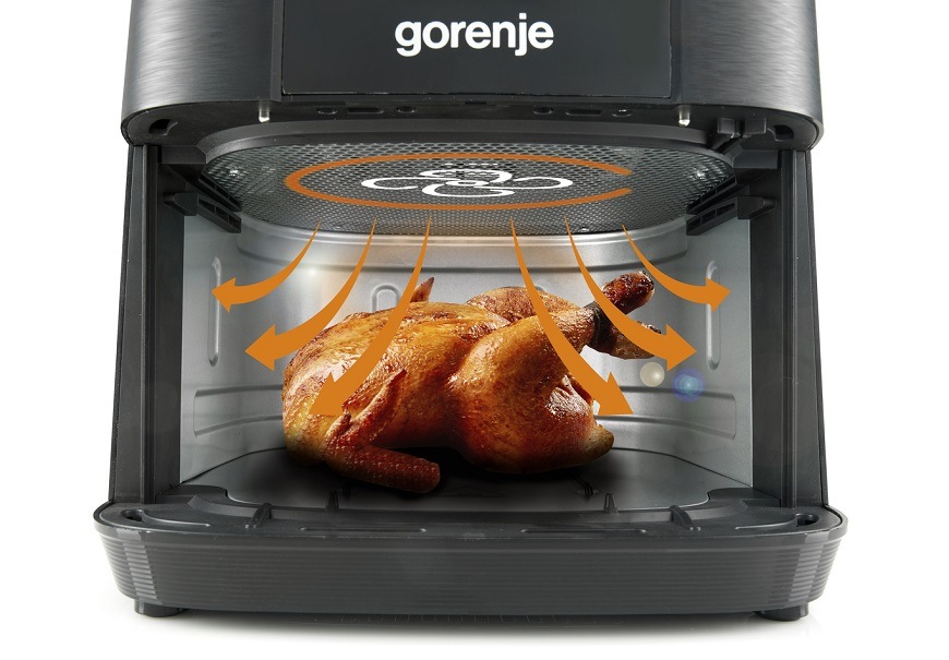 Fritéza horkovzdušná Gorenje AF1350DWB černá Horkovzdušná fritéza Gorenje AF1350DWB, černá, stačí kapka oleje