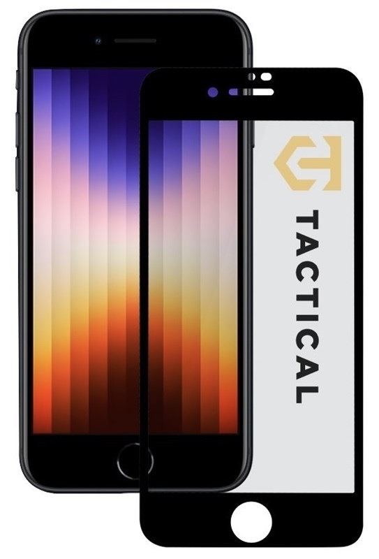 Tvrzené sklo Tactical 5D na Apple iPhone 7/8/SE2020/SE2022 černé
