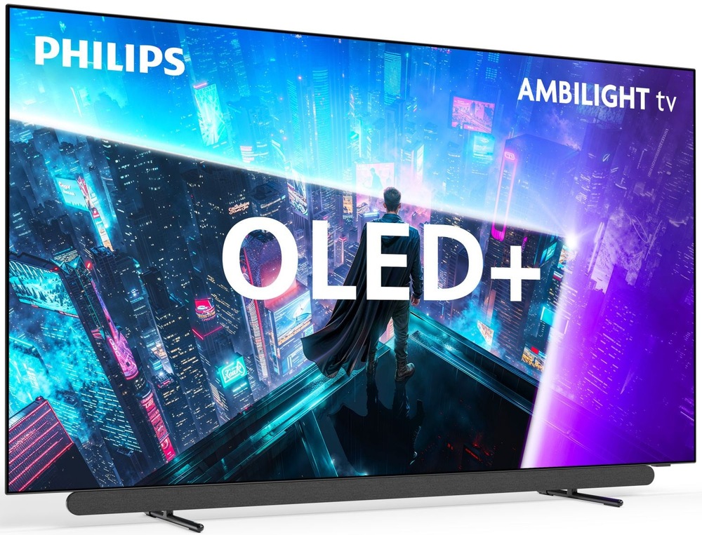 Televize Philips 77OLED911 s OLED panelem a čtyřstranným Ambilightem.