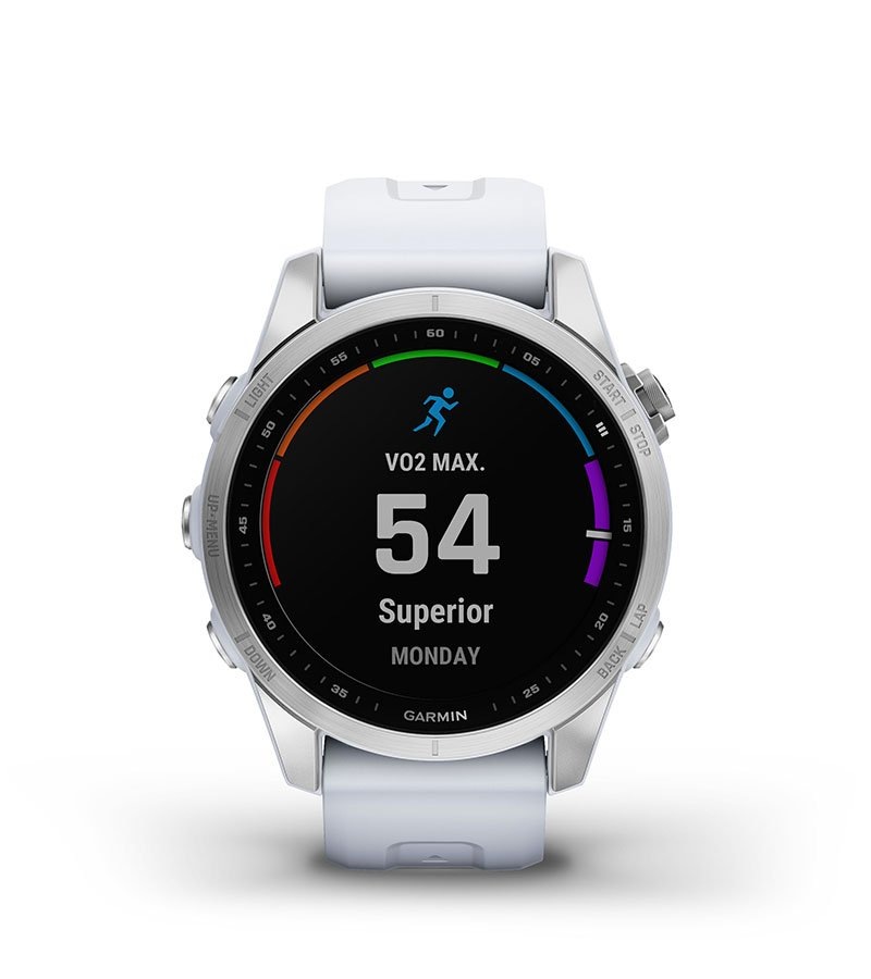Chytré hodinky Garmin fenix 7S Glass - Silver/ White Silicone Band Chytré hodinky Garmin fenix 7S Glass - Silver/ White Silicone Band