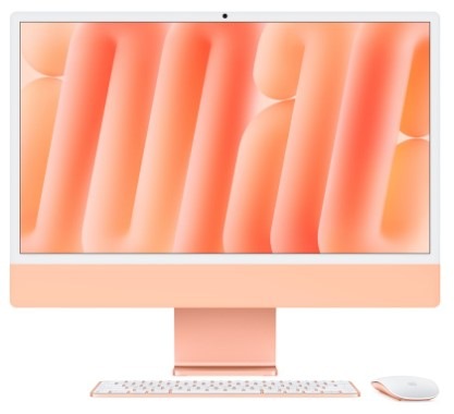 Počítač All In One Apple iMac 24" CTO M4 8× CPU 8× GPU, 24 GB, 512 GB - oranžový CZ