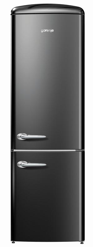 Chladnička s mrazničkou Gorenje Retro ORK192BK černá