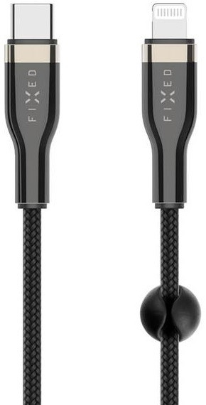 Kabel FIXED USB-C/Lightning s podporou PD, MFi, 2m černý