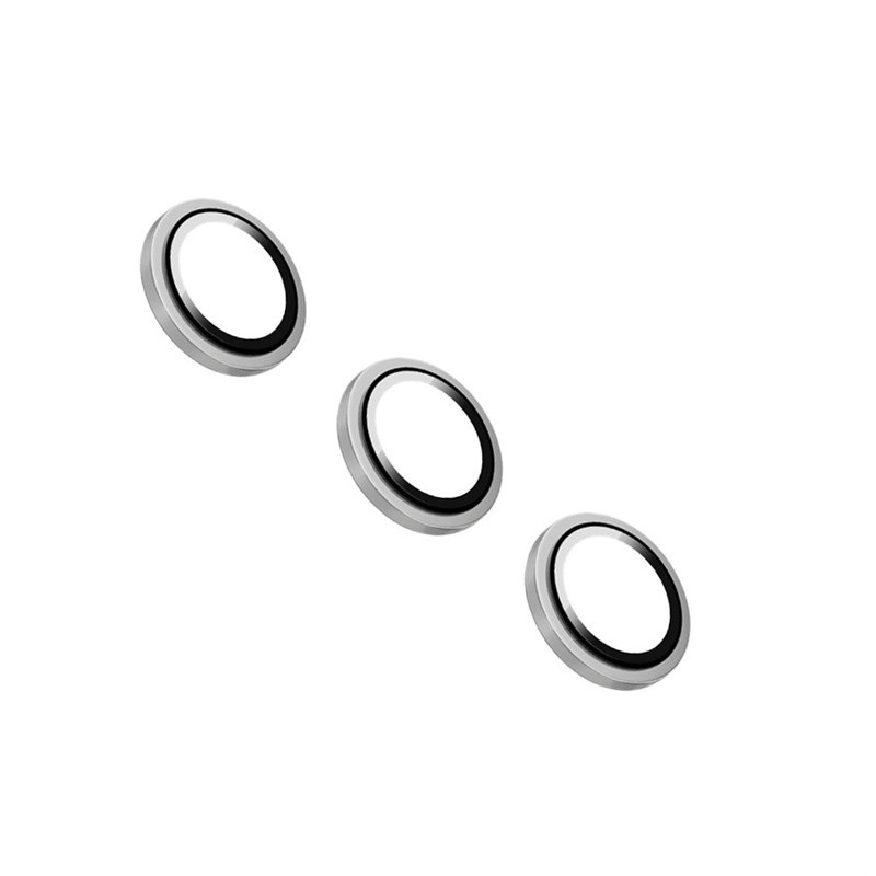 Ochranné sklo čočky fotoaparátu FIXED Camera Glass na Samsung Galaxy A55 5G stříbrné/sklo