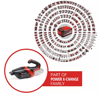 Akumulátorový vysavač Einhell Power X-Change TE-HV 18/06 Li - Solo (bez baterie) 2347190 černý EIN2347190