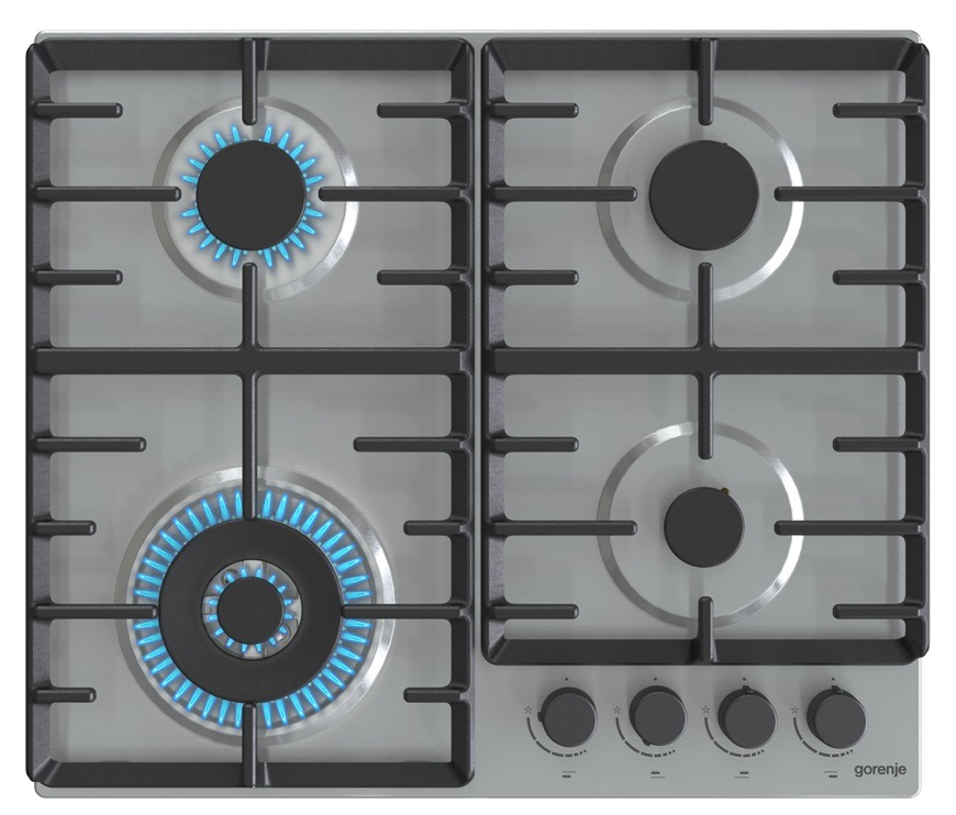Plynová varná deska Gorenje GW642ABX, moderní vzhled