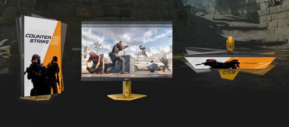 Herní monitor AOC AGON PRO CS24A černý/žlutý