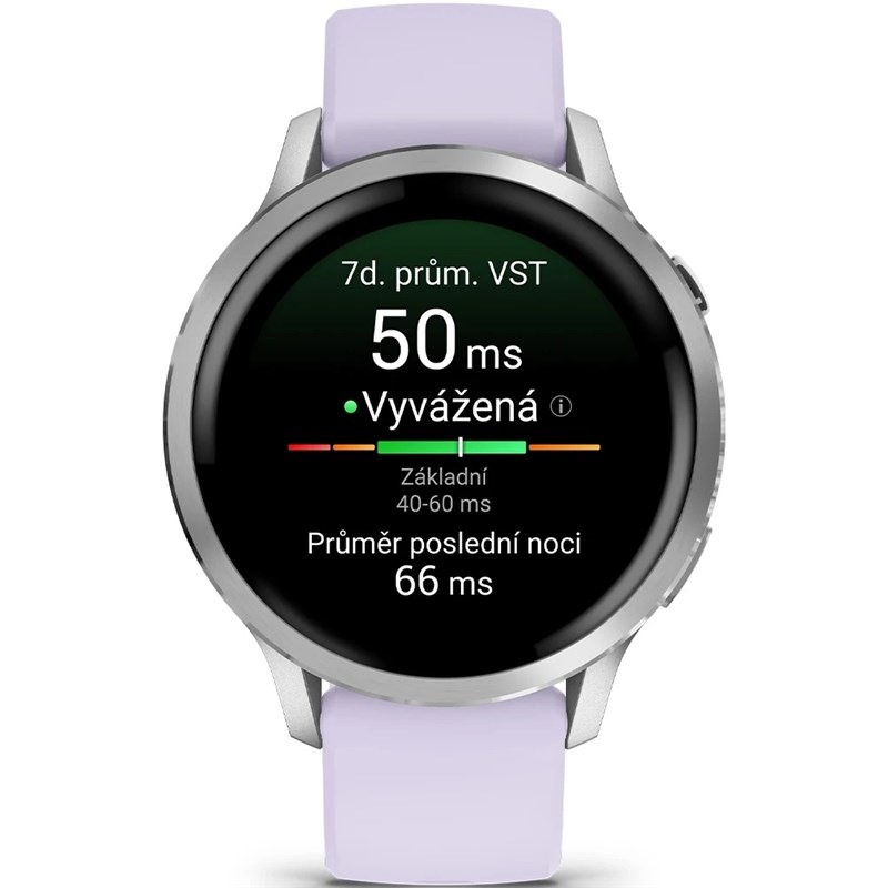 Chytré hodinky Garmin Venu 4 - 41 mm stříbrné/fialové