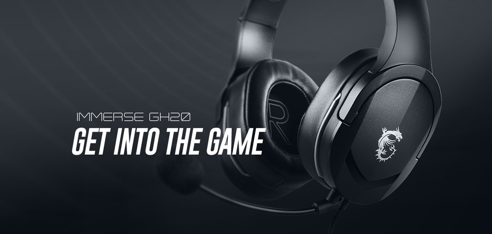 Headset MSI Immerse GH20 černý MSI IMMERSE GH20