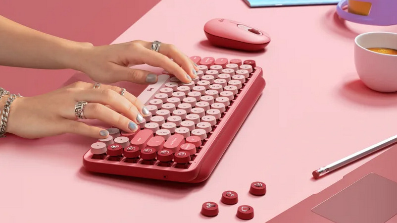 Klávesnice Logitech POP Keys US - heartbreaker