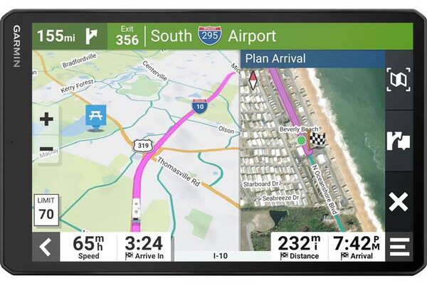 Navigační systém GPS Garmin Camper 1095 Live Traffic černý