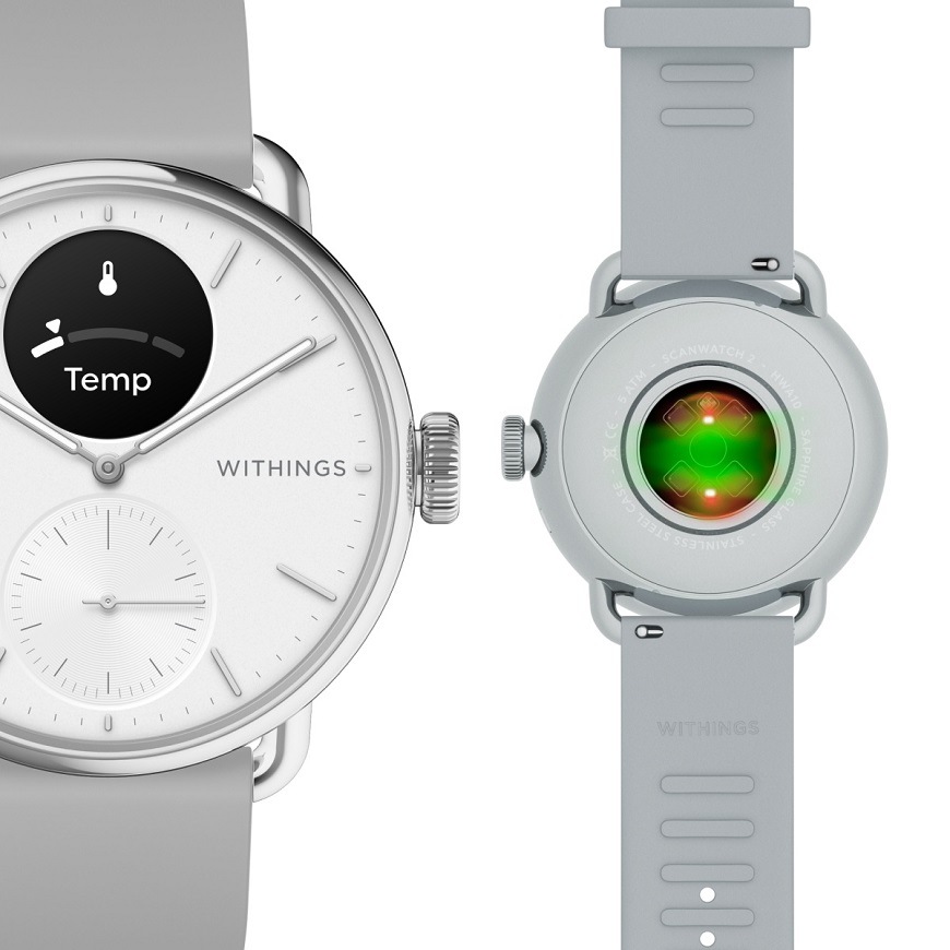 Chytré hodinky Withings Scanwatch 2 38 mm bílé