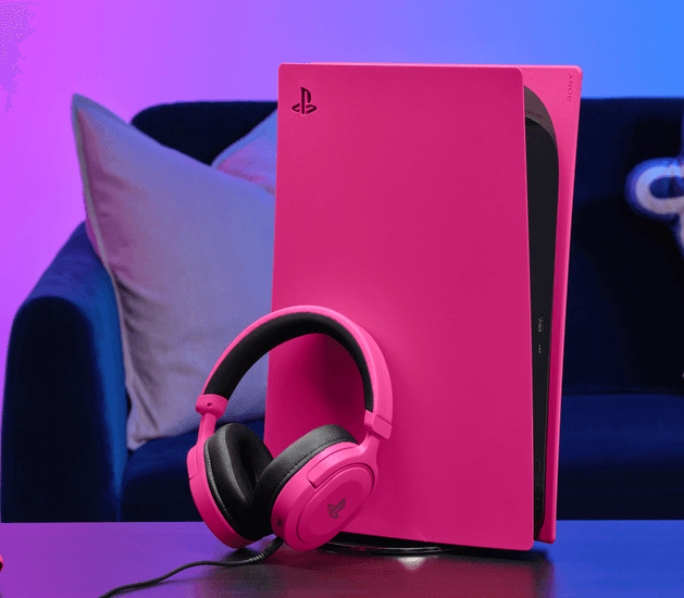 Headset Trust GXT 498P FORTA PS5 Gaming růžový TRUST GXT 498P FORTA PS5 Gaming Headset, Sony Licensed, růžová