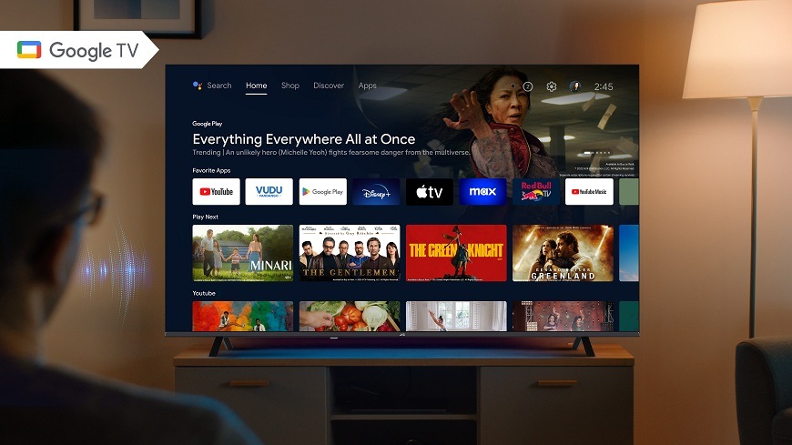 JVC televize s operačním systémem Google TV