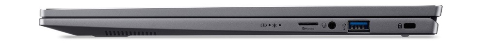 Notebook Acer Swift Go 16 (SFG16-72-598D) šedý Profil zavřeného notebooku Acer Swift Go 16 (SFG16-72-598D)