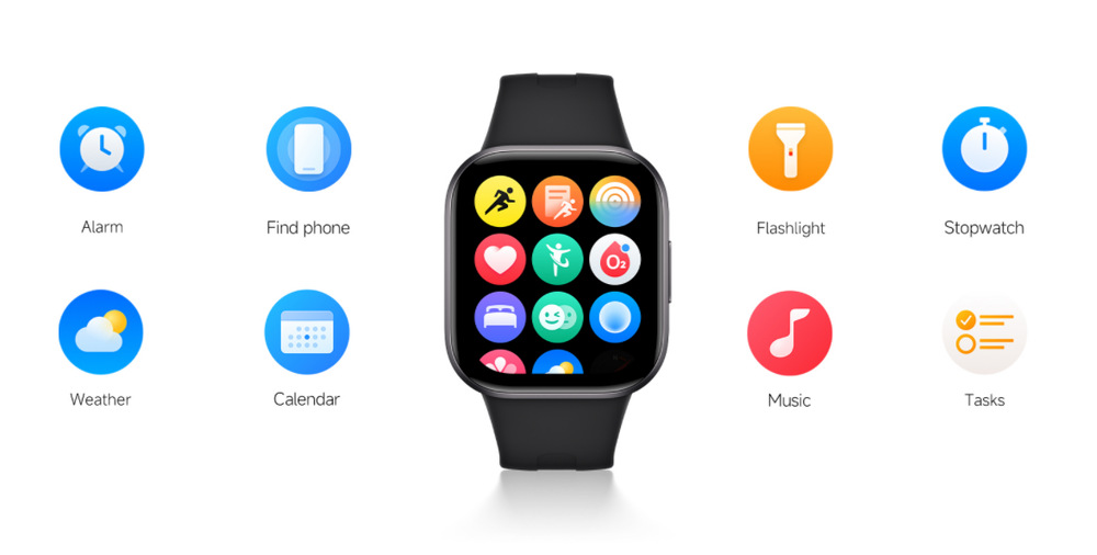 Chytré hodinky Xiaomi Redmi Watch 6 Active černé Xiaomi Redmi Watch 6 Active využijete také k hledání telefonu či kontrole počasí
