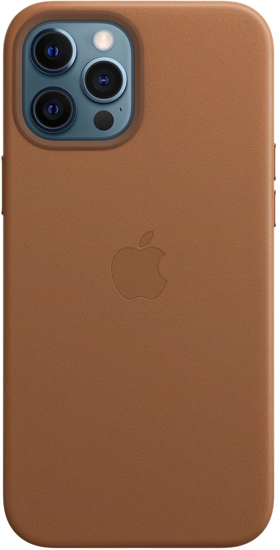Kryt na mobil Apple Leather Case s MagSafe pro iPhone 12 Pro Max - sedlově hnědý